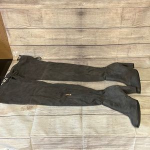 Gray Thigh High Boots (Smoker)